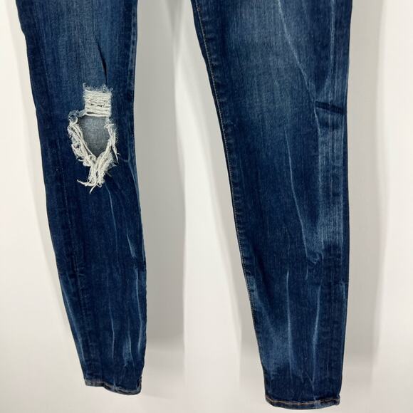 Good American Good Legs Mid-Rise Skinny Jeans Distressed - Picture 4 of 7
